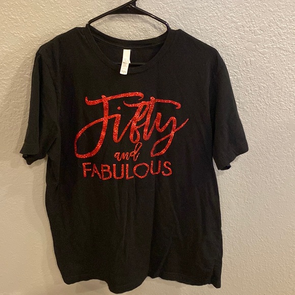 Fifty & fabulous T-shirt EUC - Picture 1 of 4